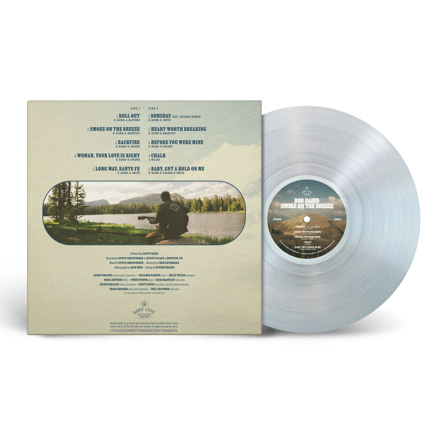Rob Baird "Smoke On The Breeze" Clear Signed Vinyl