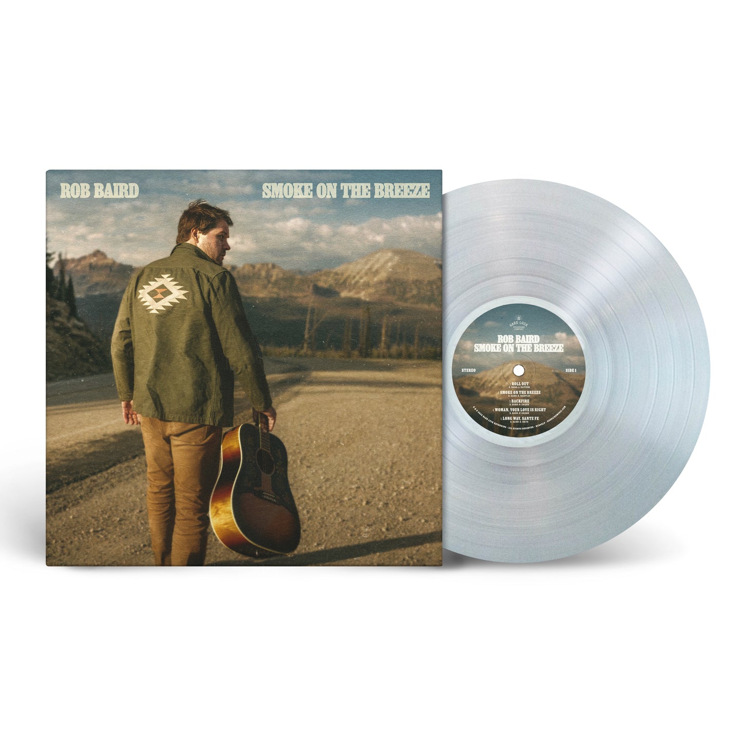 Rob Baird "Smoke On The Breeze" Clear Signed Vinyl
